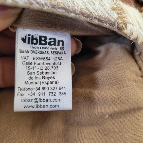 ibBan Anthropologie Hair on Hide Embellished Crossbody Bag w/ Braided Strap - Picture 2 of 16